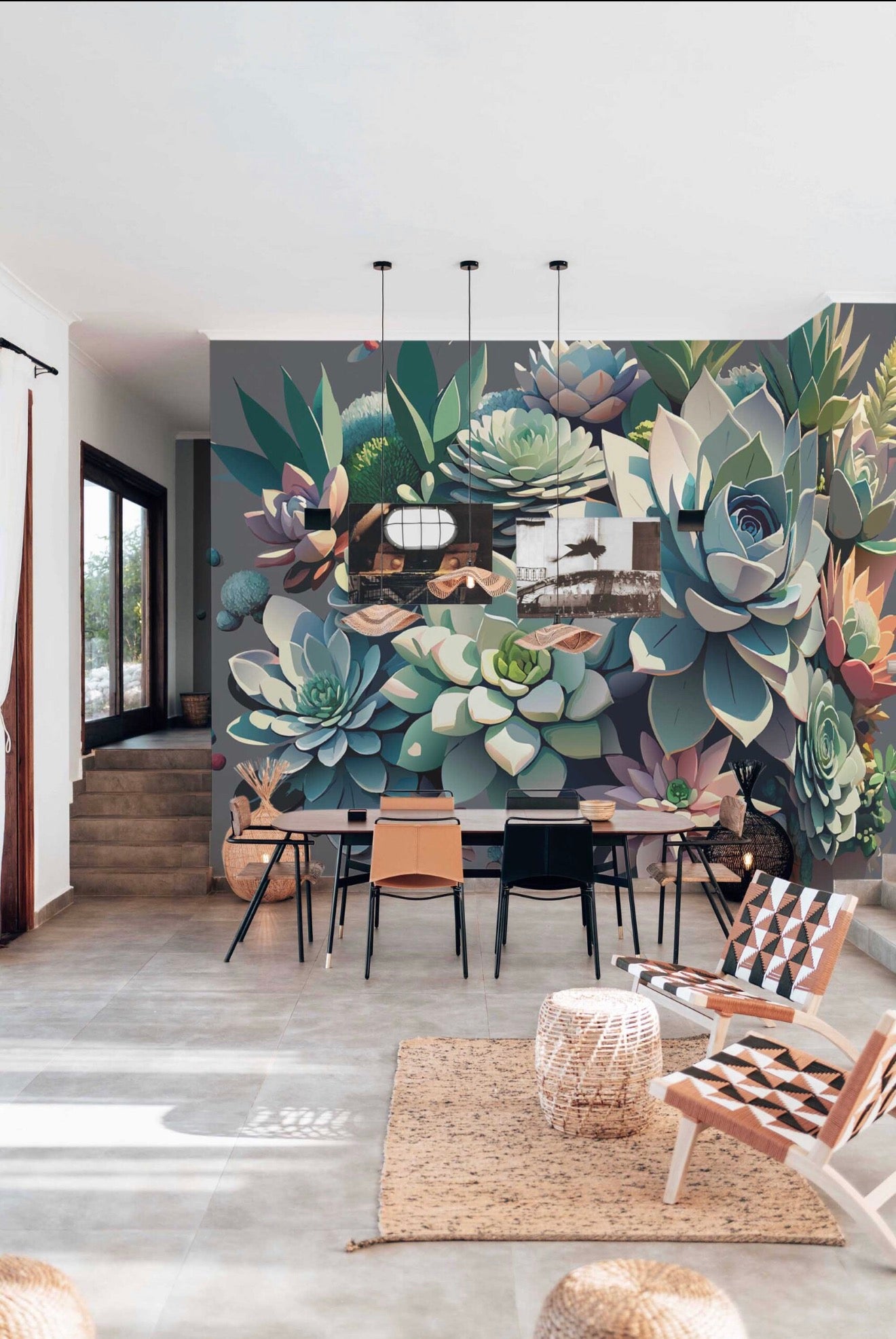 Floral murals