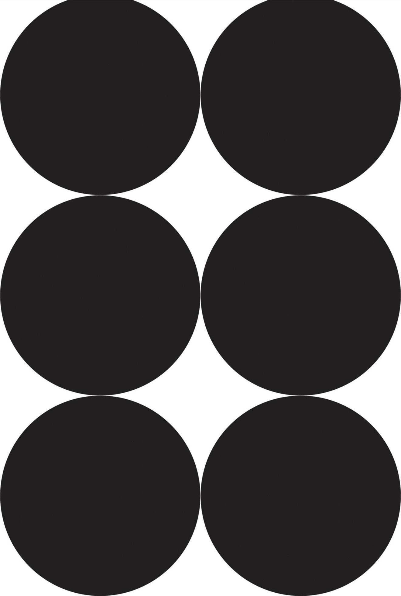 Black dot, white star