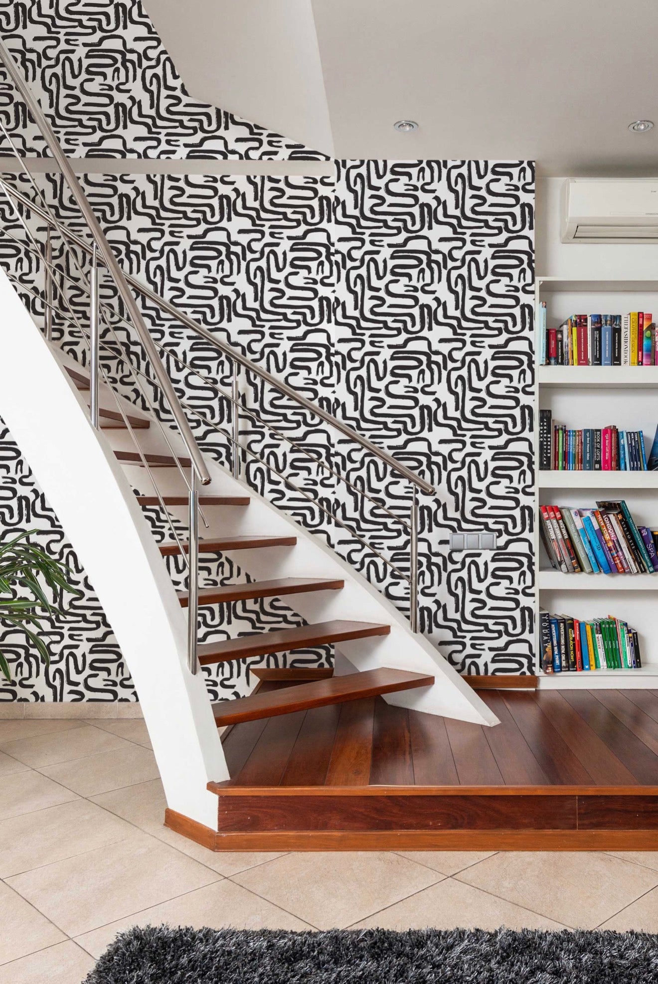 White and black maze